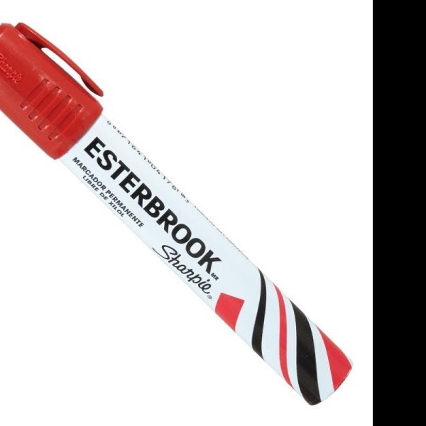 MARCADOR PERM. GRUESO MET. ESTERBROOK ROJO E6 C144